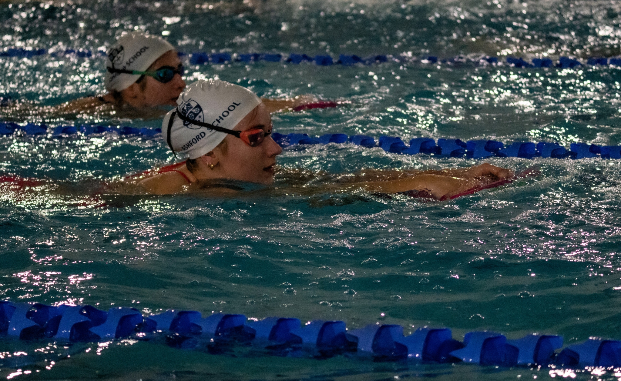 Child swimming at Ashford School